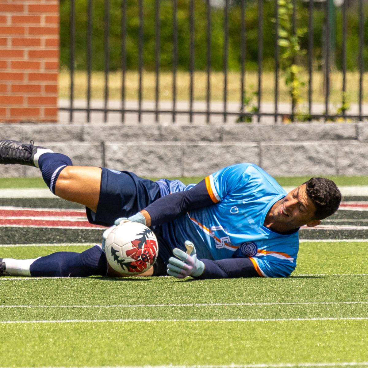 2030 Goalkeeper Jersey in action